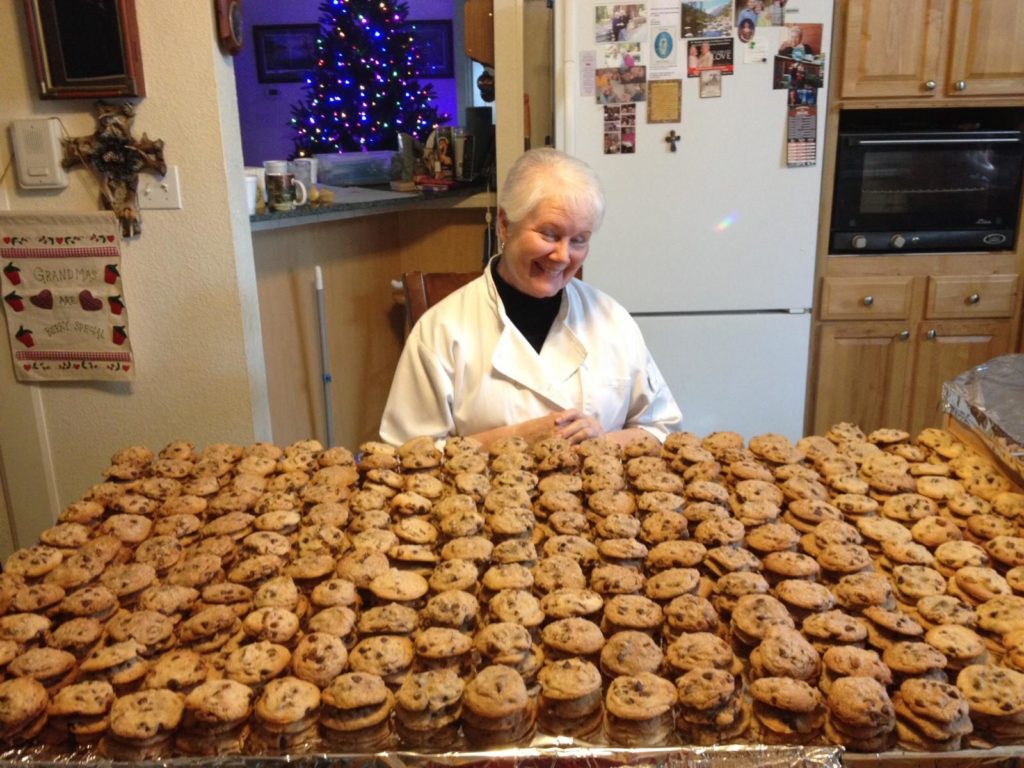 For her mom's 70th birthday, Ja-lene created a legend, prayer, and candle to officially declare her as the Patron Saint of Chocolate Chip Cookies. ​