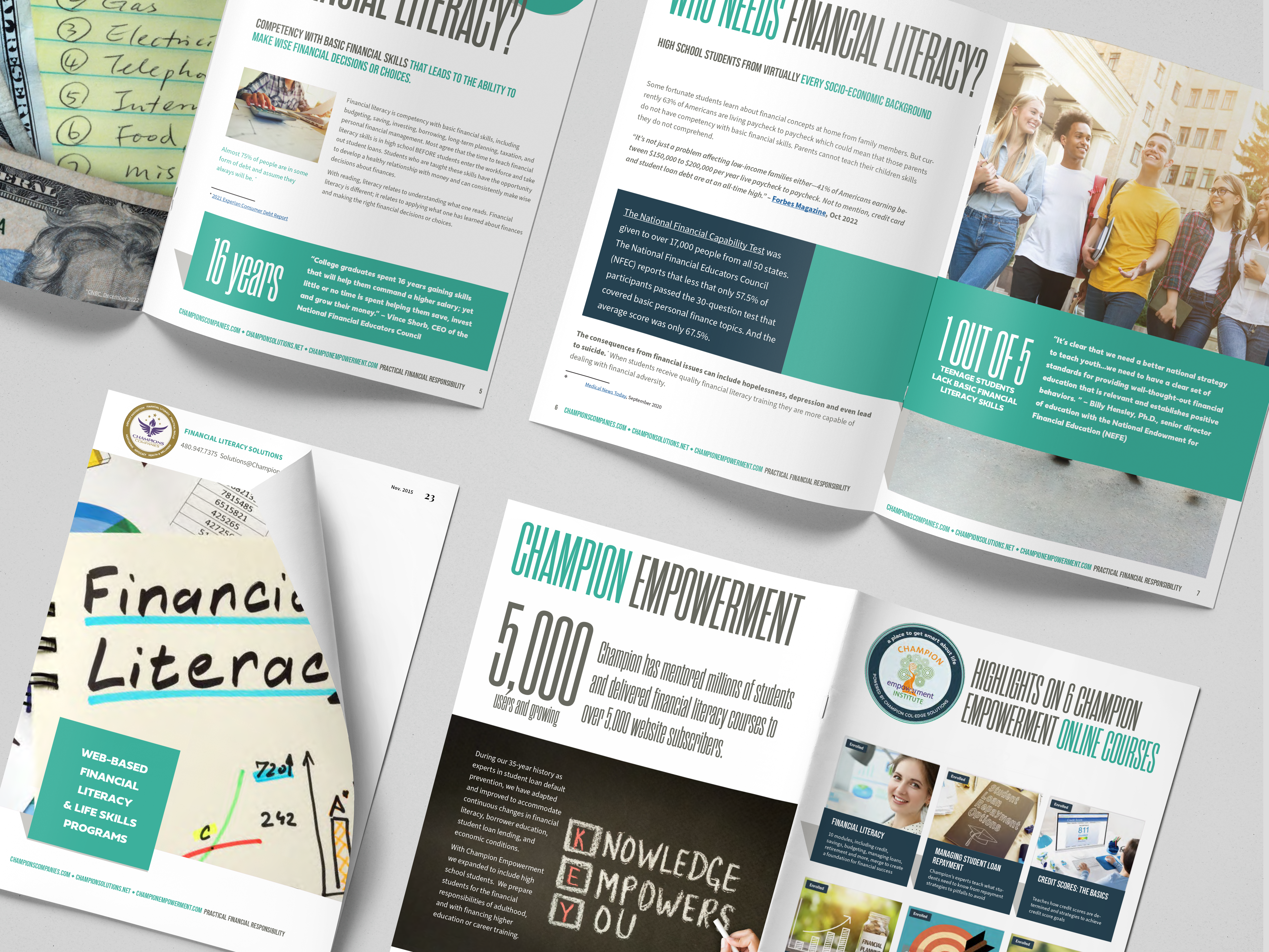 Financial Literacy Programs Brochure Champions Companies